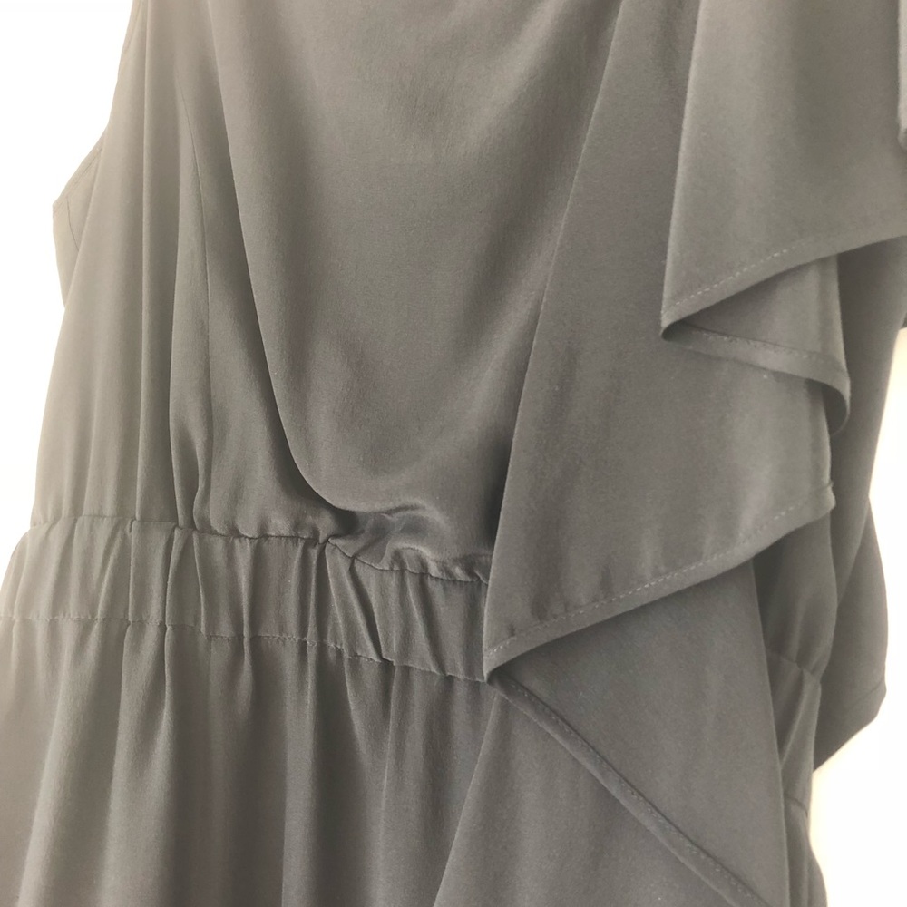 LOFT black ruffle dress